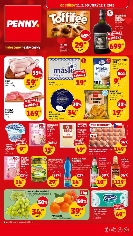 Penny Market katalog | Aktuální nabídky a slevy 11.02 - 17.02.2026 | 2026-02-11T00:00:00.000Z - 2026-02-17T00:00:00.000Z