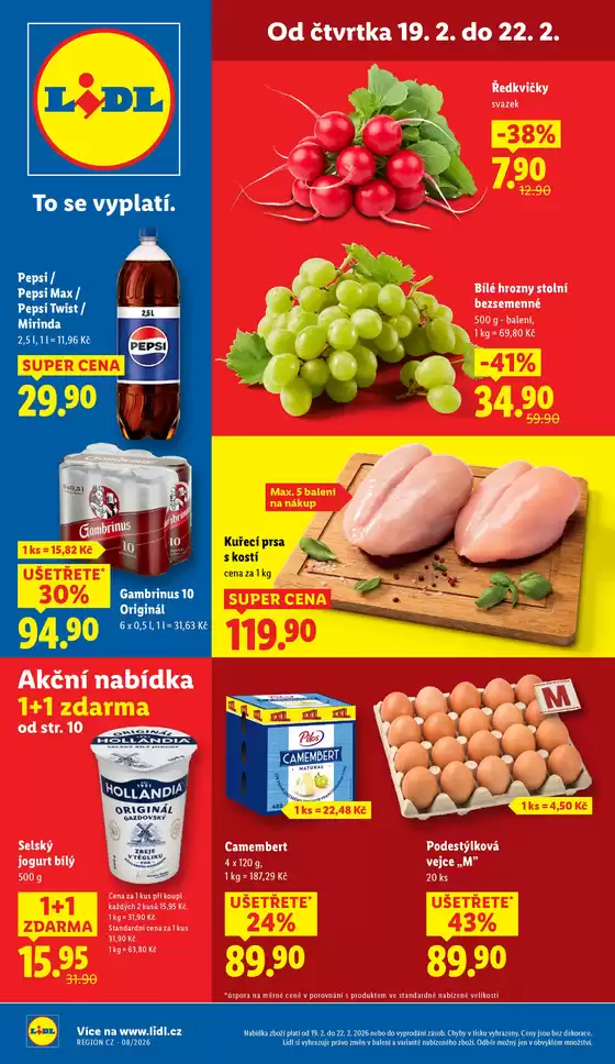 Lidl katalog v Ostrava | Top nabídky pro všechny lovce výhodných nákupů | 2026-02-12T00:00:00.000Z - 2026-02-22T00:00:00.000Z