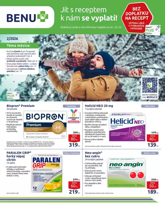 Benu katalog v Karviná | Aktuální výhodné nabídky a slevy | 2026-02-01T00:00:00.000Z - 2026-02-28T00:00:00.000Z