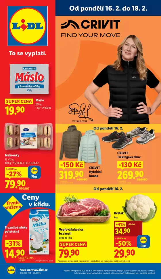 Lidl katalog v Břeclav | Akční leták OD PONDĚLÍ | 2026-02-12T00:00:00.000Z - 2026-02-22T00:00:00.000Z