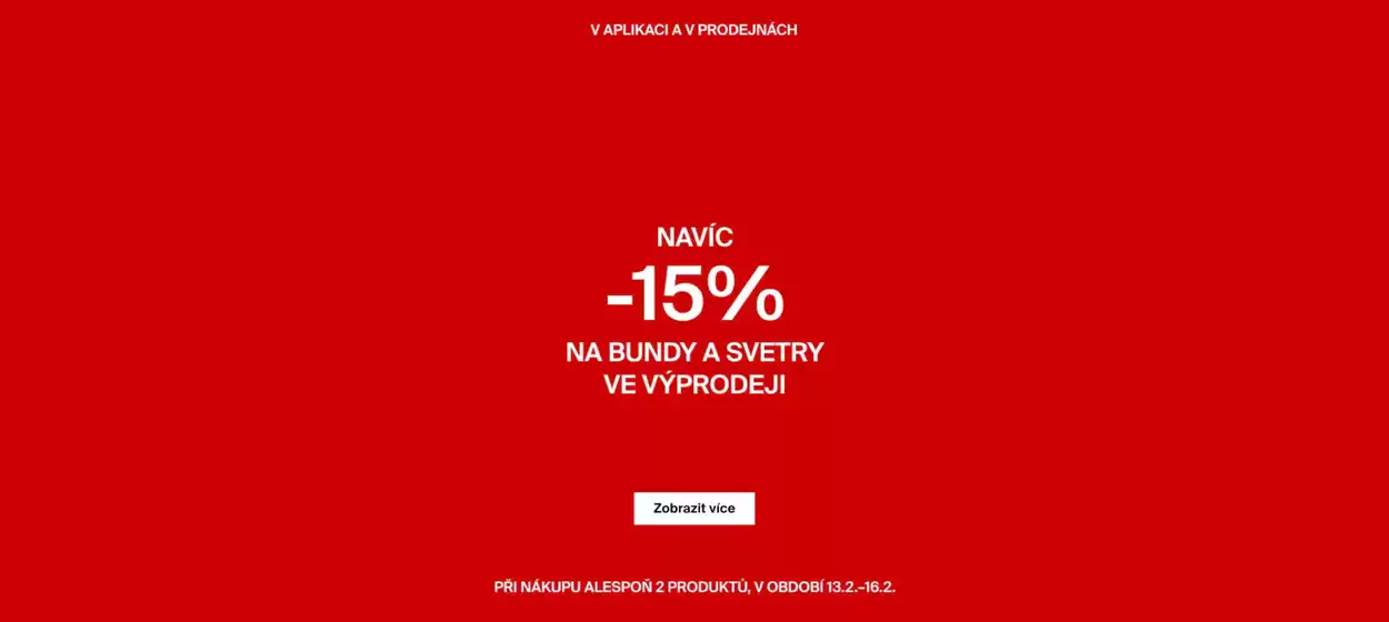 MOHITO katalog v Most | NAVÍC -15% NA BUNDY A SVETRY VE VÝPRODEJI | 2026-02-16T00:00:00.000Z - 2026-02-16T00:00:00.000Z