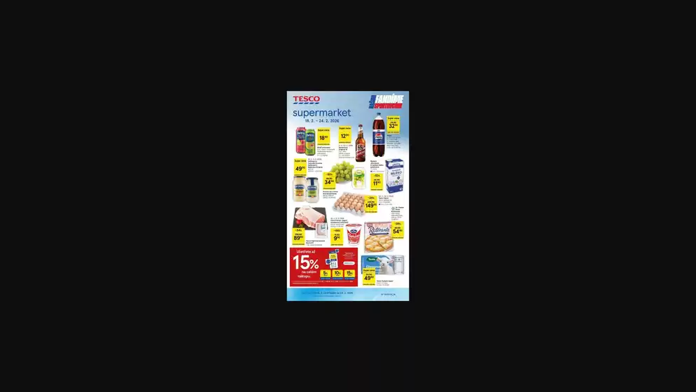 Tesco katalog v Brno | katalogy super Tesco | 2026-02-18T00:00:00.000Z - 2026-02-24T00:00:00.000Z
