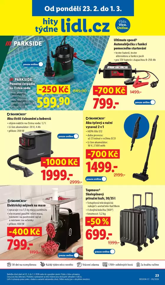 Lidl katalog v Jaroměř | Hity týdne se slevou až 1000 Kč | 2026-02-19T00:00:00.000Z - 2026-03-01T00:00:00.000Z