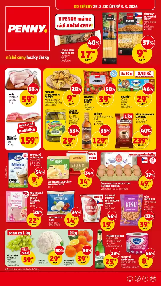 Penny Market katalog v Česká Třebová | Exkluzivní nabídky pro naše zákazníky | 2026-02-25T00:00:00.000Z - 2026-03-03T00:00:00.000Z