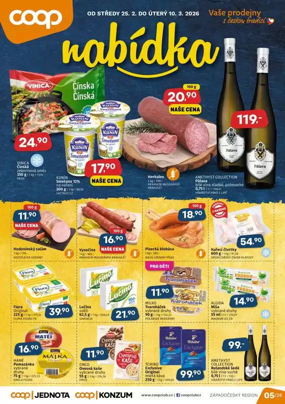 Coop katalog | Skvělé slevy na vybrané produkty | 2026-02-25T00:00:00.000Z - 2026-03-10T00:00:00.000Z