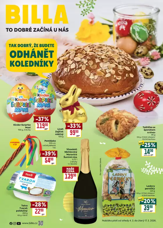 Billa katalog v Bílina | Billa Katalog Velikonoce | 2026-03-04T00:00:00.000Z - 2026-03-17T00:00:00.000Z