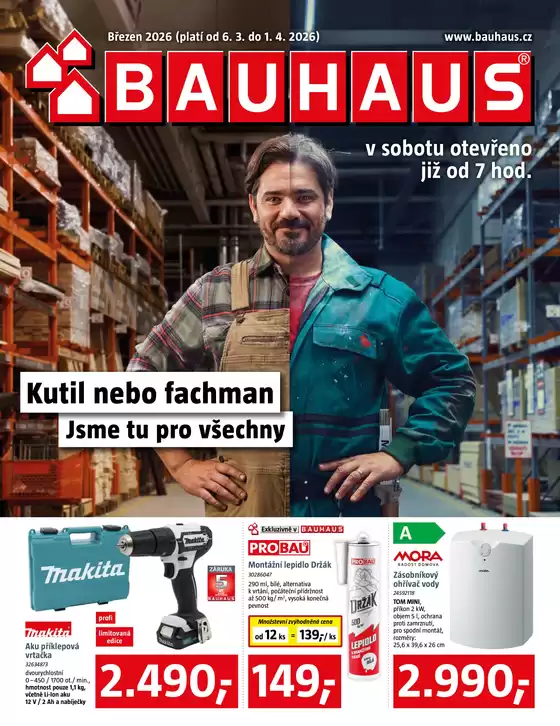 Bauhaus katalog v Kralupy nad Vltavou | Naše nejlepší nabídky pro vás | 2026-03-06T00:00:00.000Z - 2026-04-01T00:00:00.000Z