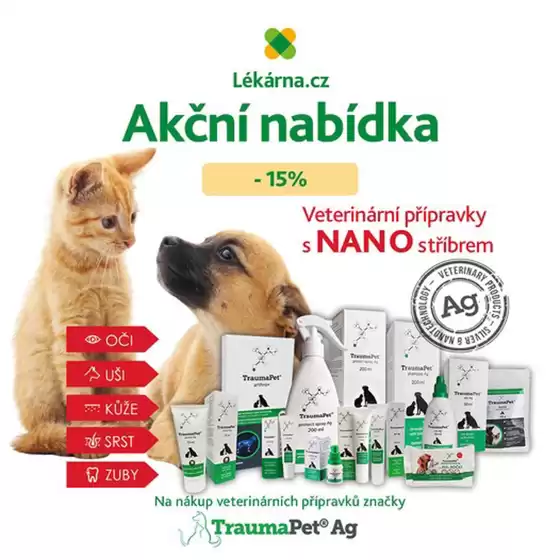Lekarna katalog v Pardubice | TraumaPet se slevou 15% | 2026-03-10T00:00:00.000Z - 2026-03-25T00:00:00.000Z