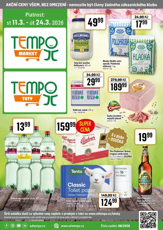 TEMPO katalog v Pardubice | Leták TEMPO market 11.3. - 24.3.2026 | 2026-03-11T00:00:00.000Z - 2026-03-24T00:00:00.000Z