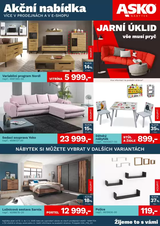Asko katalog v Ostrava | ASKO NÁBYTEK - Akční nabídka | 2026-03-12T00:00:00.000Z - 2026-04-01T00:00:00.000Z