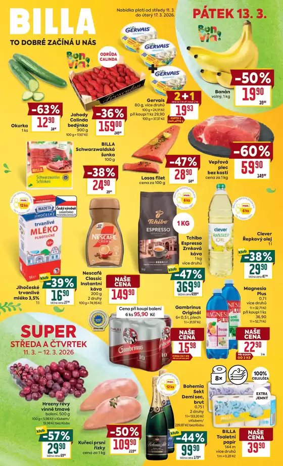Billa katalog v Trhové Sviny | Billa Velký leták | 2026-03-11T00:00:00.000Z - 2026-03-17T00:00:00.000Z