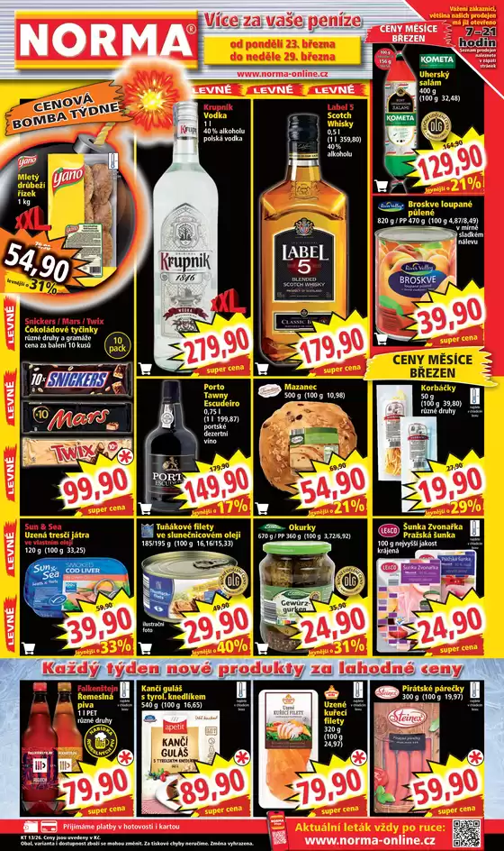 Norma katalog v Ústí nad Labem | Top nabídky pro všechny lovce výhodných nákupů | 2026-03-23T00:00:00.000Z - 2026-03-29T00:00:00.000Z