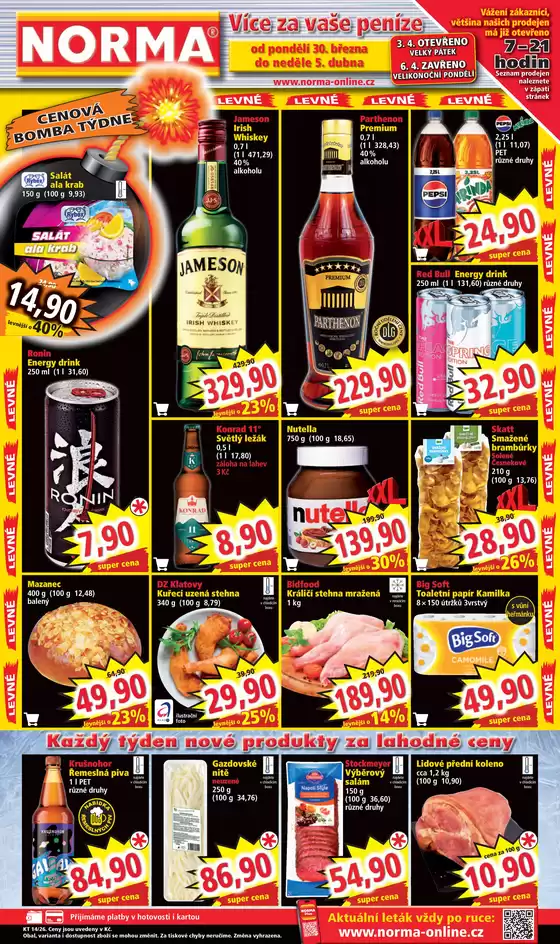 Norma katalog v Karviná | Top nabídky a slevy | 2026-03-30T00:00:00.000Z - 2026-04-05T00:00:00.000Z