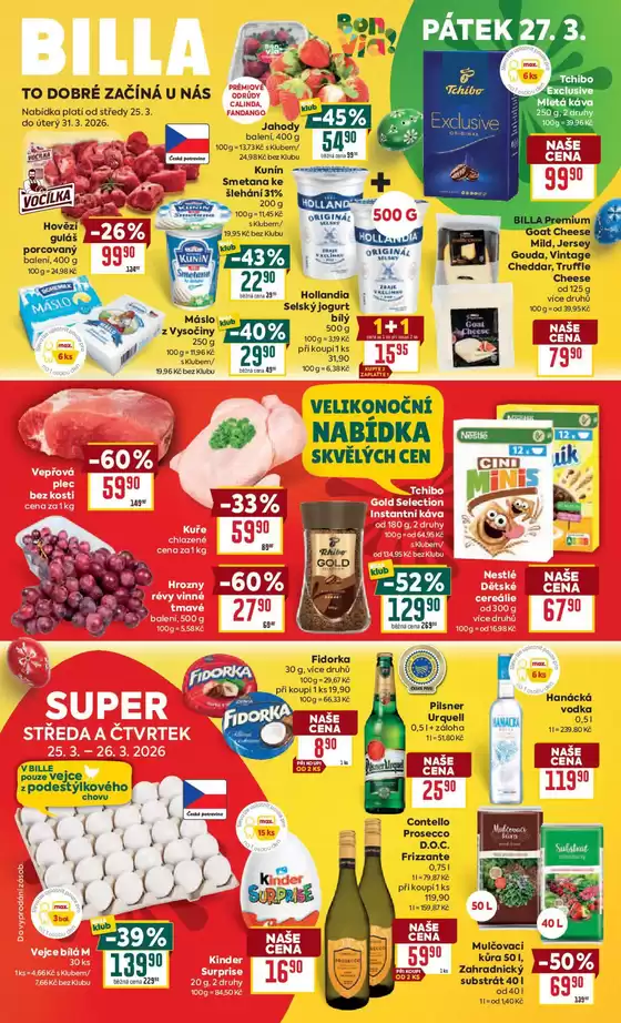 Billa katalog v Rokycany | Billa Malý leták | 2026-03-18T00:00:00.000Z - 2026-03-24T00:00:00.000Z