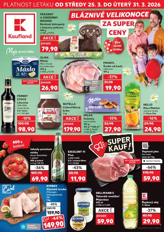 Kaufland katalog v Vysoké Mýto | Kaufland leták | 2026-03-25T00:00:00.000Z - 2026-03-31T00:00:00.000Z