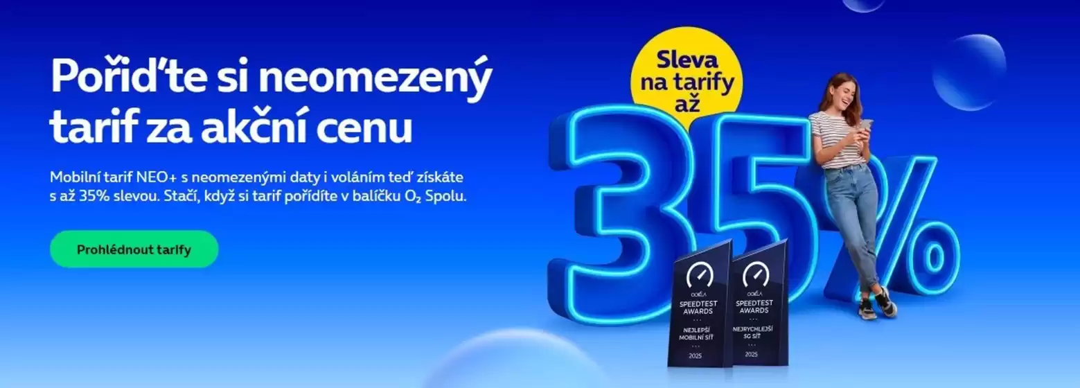O2 katalog v Černošice | Pořiďte si neomezený tarif za akční cenu | 2026-03-24T00:00:00.000Z - 2026-04-07T00:00:00.000Z