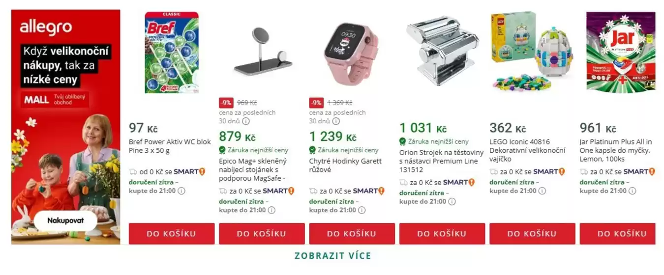 Mall katalog v Olomouc | Když velikonoční nákupy, tak za nízké ceny | 2026-03-24T00:00:00.000Z - 2026-04-07T00:00:00.000Z