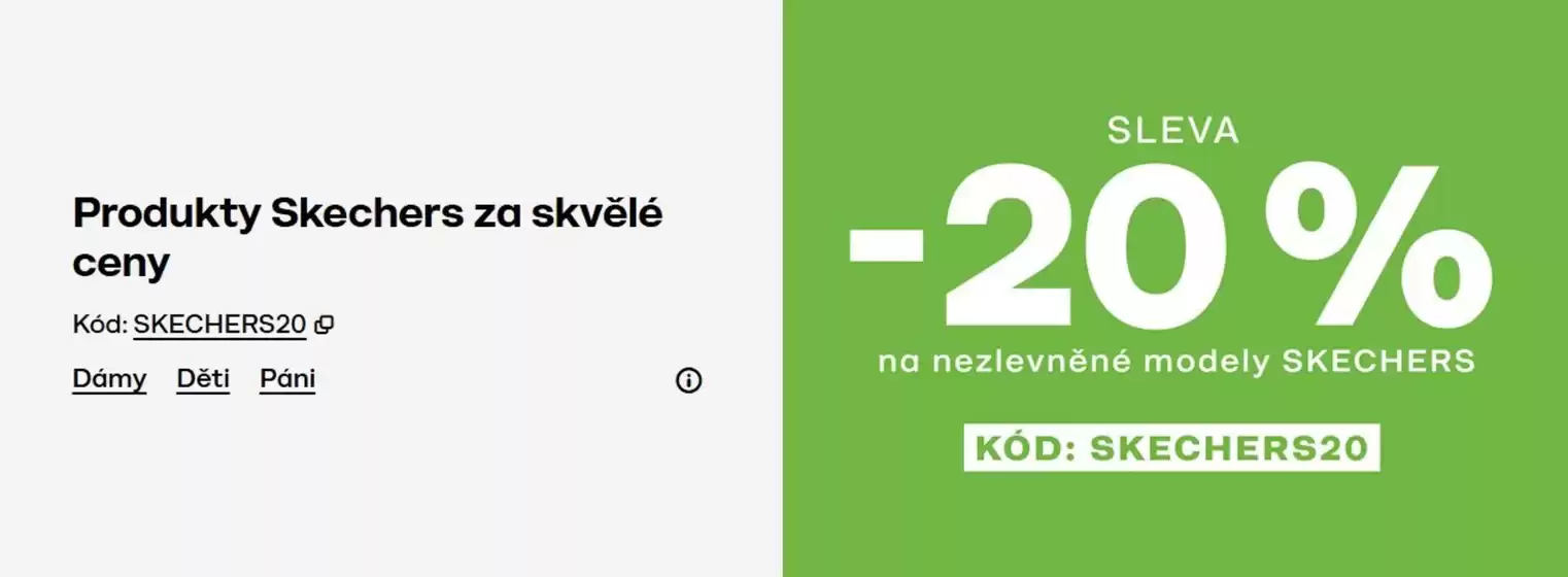 Deichmann katalog | SLEVA -20% na nezlevněné modely SKECHERS | 2026-03-24T00:00:00.000Z - 2026-03-31T00:00:00.000Z