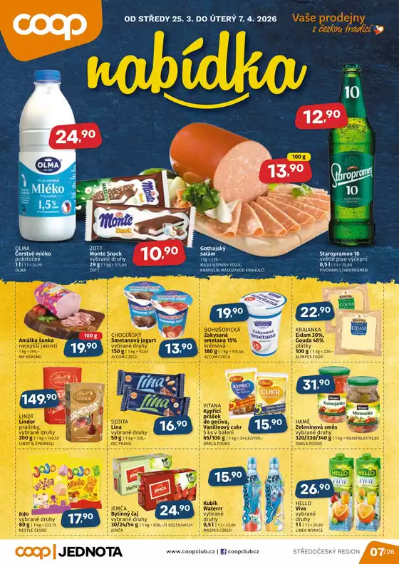 Coop katalog v Vysoké Mýto | Nabídky pro lovce výhodných nákupů | 2026-03-25T00:00:00.000Z - 2026-04-07T00:00:00.000Z