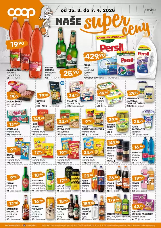 Coop katalog v Znojmo | Aktuální nabídky a slevy | 2026-03-25T00:00:00.000Z - 2026-04-07T00:00:00.000Z