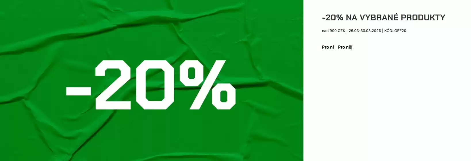 Cropp katalog | -20% NA VYBRANÉ PRODUKTY | 2026-03-26T00:00:00.000Z - 2026-03-30T00:00:00.000Z