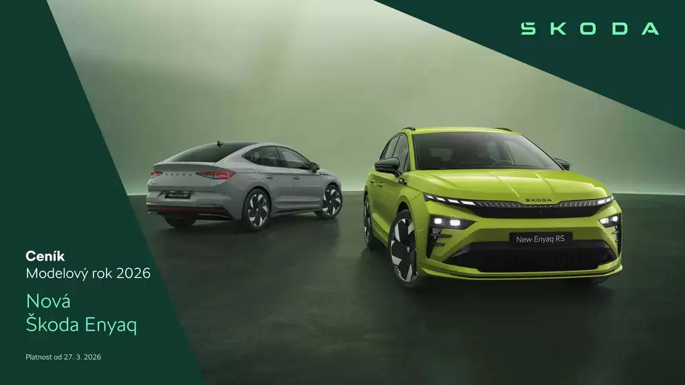 Škoda katalog v Teplice | Ceník modelový rok 2026 ke stažení | 2026-03-28T00:00:00.000Z - 2026-04-11T00:00:00.000Z