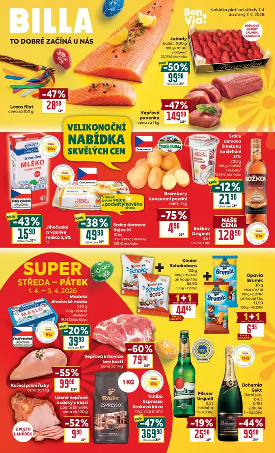 Billa katalog v Most | Billa Malý leták | 2026-03-25T00:00:00.000Z - 2026-03-31T00:00:00.000Z