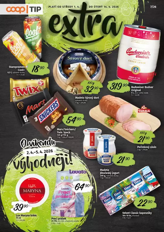 Coop katalog v Znojmo | Atraktivní speciální nabídky pro všechny | 2026-04-01T00:00:00.000Z - 2026-04-14T00:00:00.000Z