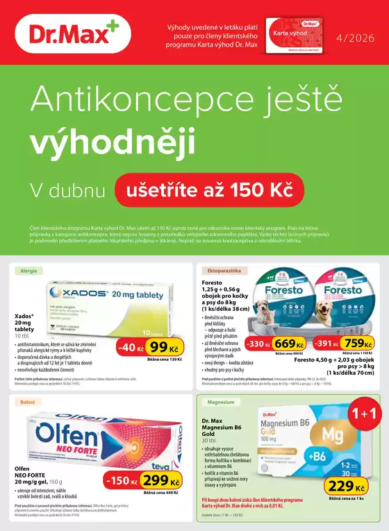 Dr. Max katalog v Plzeň | Dr. Max leták | 2026-04-01T00:00:00.000Z - 2026-04-30T00:00:00.000Z