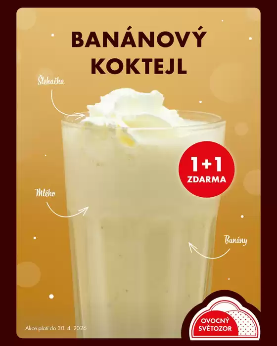 Ovocný Světozor katalog v Přelouč | 1+1 zdarma na banánový koktejl! | 2026-04-01T00:00:00.000Z - 2026-04-30T00:00:00.000Z