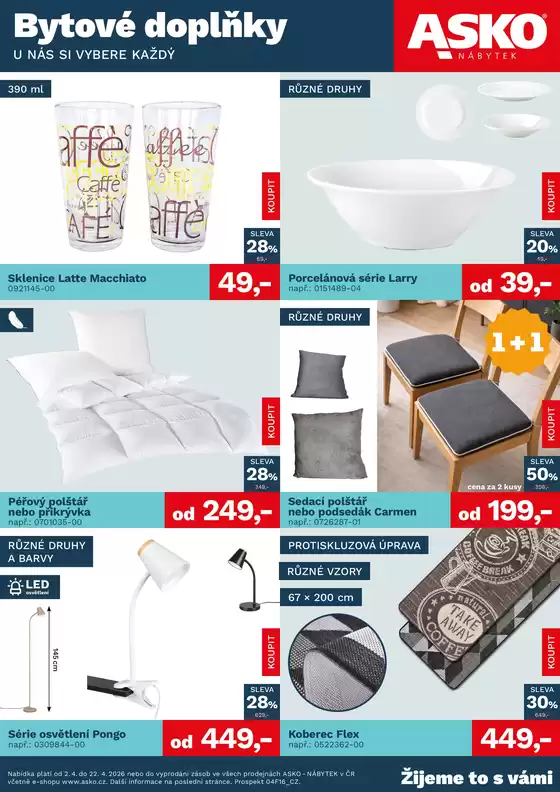 Asko katalog v Dobříš | ASKO NÁBYTEK - Bytové doplňky | 2026-04-02T00:00:00.000Z - 2026-04-22T00:00:00.000Z