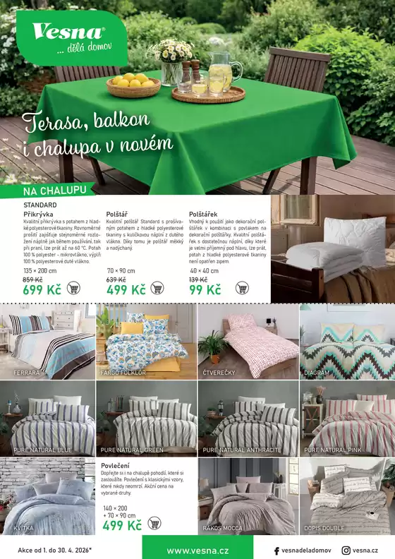 Vesna katalog v Chomutov | Vesna leták | 2026-04-01T00:00:00.000Z - 2026-04-30T00:00:00.000Z