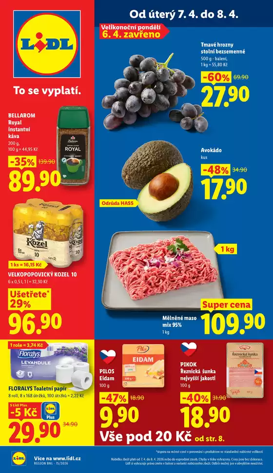 Lidl katalog v Praha | 7. 4. - 8. 4. 2026 | 2026-04-07T00:00:00.000Z - 2026-04-12T00:00:00.000Z