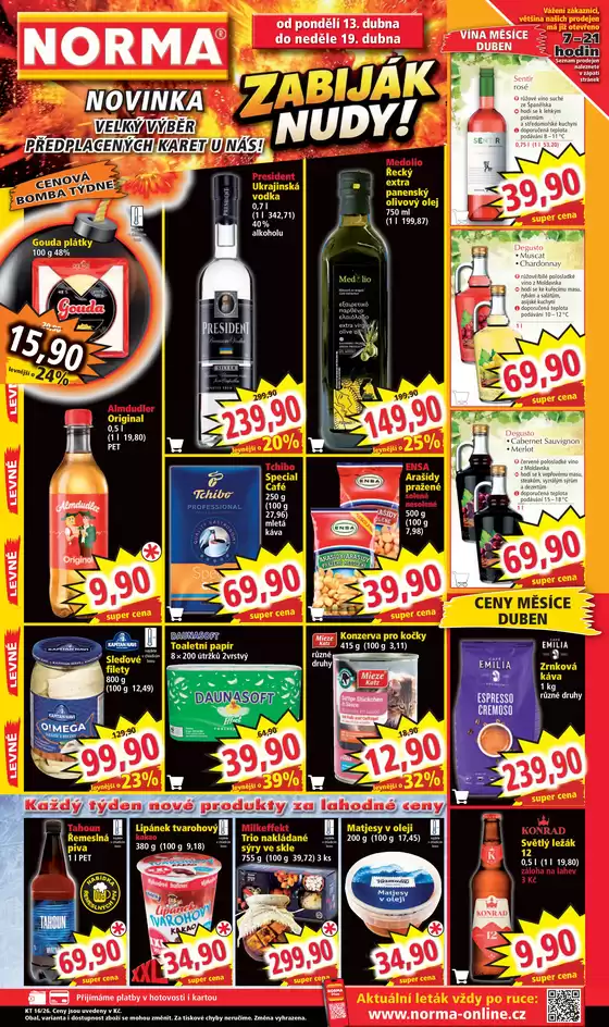 Norma katalog v Turnov | Top nabídky a slevy | 2026-04-13T00:00:00.000Z - 2026-04-19T00:00:00.000Z