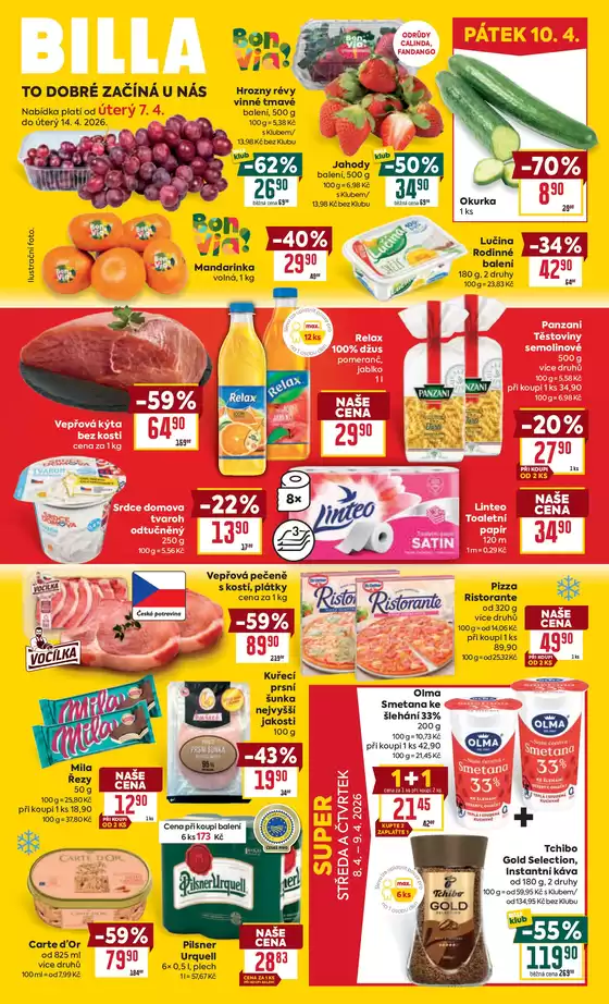 Billa katalog v Pardubice | Billa Malý leták | 2026-04-01T00:00:00.000Z - 2026-04-07T00:00:00.000Z