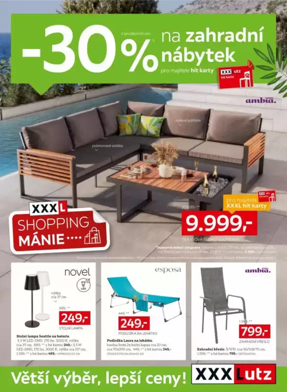 XXXLutz katalog v Trutnov | Sleva až 30 na zahradní nábytek | 2026-04-07T00:00:00.000Z - 2026-04-19T00:00:00.000Z