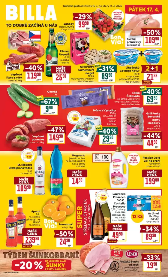 Billa katalog v Děčín | Billa Velký leták | 2026-04-07T00:00:00.000Z - 2026-04-14T00:00:00.000Z