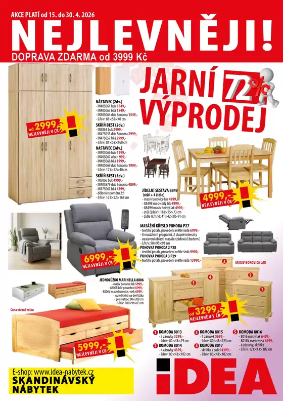 IDEA nábytek katalog v Hradec Králové | IDEA nábytek Aktuální leták | 2026-04-15T00:00:00.000Z - 2026-04-30T00:00:00.000Z