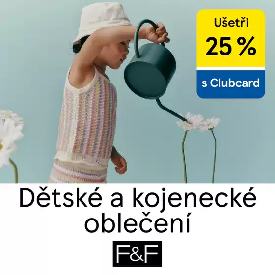 F&F katalog v Liberec | Ušetři 25% Dětské a kojenecké oblečení | 2026-04-15T00:00:00.000Z - 2026-04-28T00:00:00.000Z