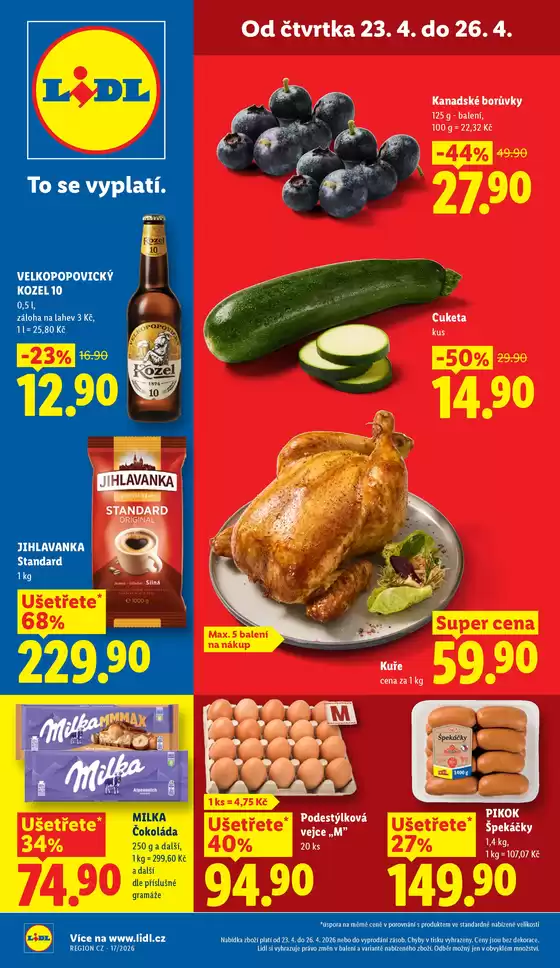 Lidl katalog v Zábřeh | 23. 4. - 26. 4. 2026 | 2026-04-23T00:00:00.000Z - 2026-04-26T00:00:00.000Z
