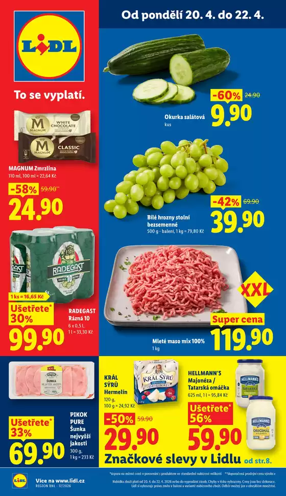 Lidl katalog v Zábřeh | 20. 4. - 22. 4. 2026 | 2026-04-20T00:00:00.000Z - 2026-04-26T00:00:00.000Z