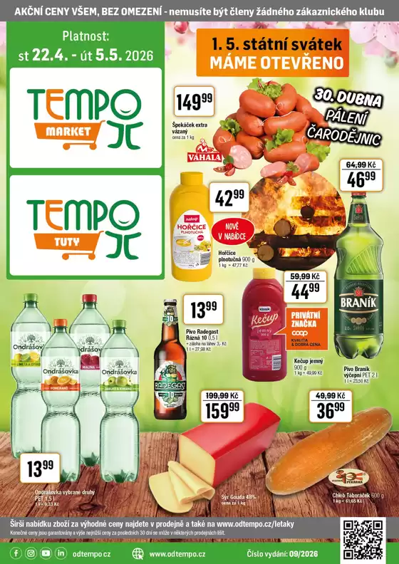 TEMPO katalog v Hodonín | Leták TUTY 22.4. - 5.5.2026 | 2026-04-22T00:00:00.000Z - 2026-05-05T00:00:00.000Z
