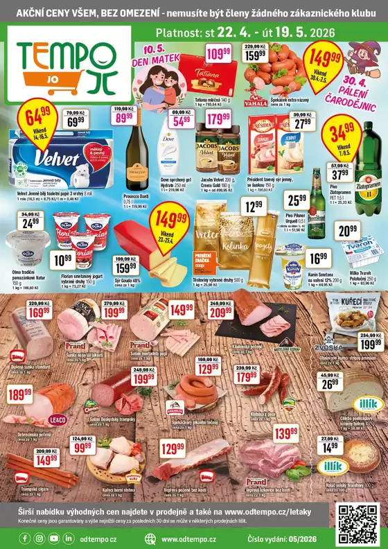 TEMPO katalog v Hodonín | Leták JO 22.4. - 19.5.2026 | 2026-04-22T00:00:00.000Z - 2026-05-19T00:00:00.000Z