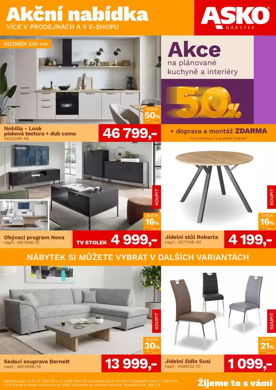 Asko katalog v Havlíčkův Brod | ASKO NÁBYTEK - Akční nabídka | 2026-04-23T00:00:00.000Z - 2026-05-13T00:00:00.000Z