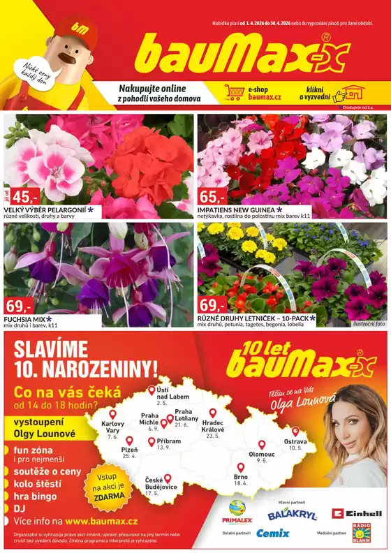 Baumax katalog v Havlíčkův Brod | Top nabídky pro šetrné zákazníky | 2026-04-01T00:00:00.000Z - 2026-04-30T00:00:00.000Z