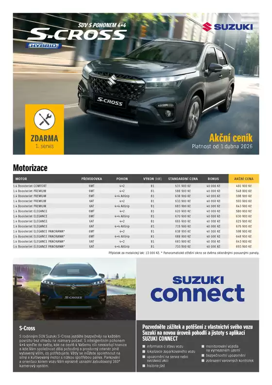 Suzuki katalog v Mělník | Suzuki S-CROSS | 2026-04-23T00:00:00.000Z - 2026-05-07T00:00:00.000Z