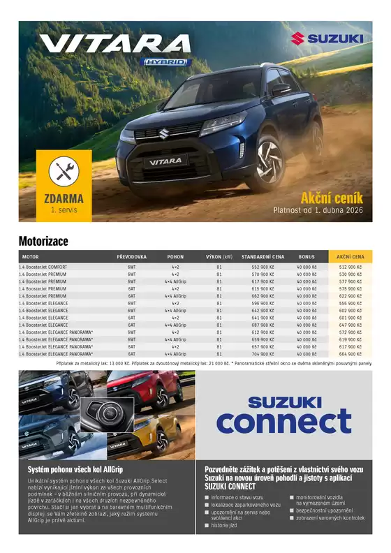 Suzuki katalog v Mělník | Suzuki VITARA | 2026-04-23T00:00:00.000Z - 2026-05-07T00:00:00.000Z