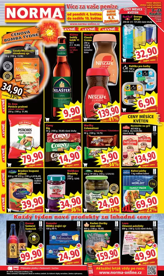 Norma katalog | Nabídky pro lovce výhodných nákupů | 2026-05-04T00:00:00.000Z - 2026-05-10T00:00:00.000Z