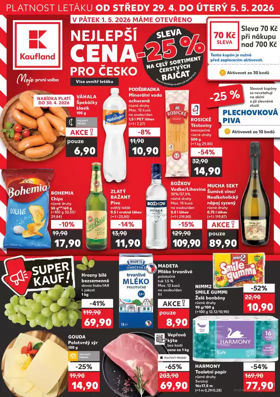 Kaufland katalog v Nymburk | Kaufland leták | 2026-04-29T00:00:00.000Z - 2026-05-05T00:00:00.000Z