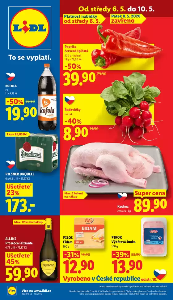Lidl katalog v Uherské Hradiště | 6. 5. - 10. 5. 2026 | 2026-05-06T00:00:00.000Z - 2026-05-10T00:00:00.000Z